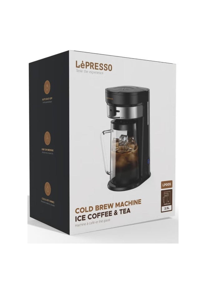 LePresso Cold Brew Coffee & Tea Machine 2.5L with One-Tap Brewing & Adjustable Strength - Image 3
